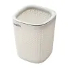 【CL】26Q3#636 White perforated sanitation and medical desktop trash can, sanitation bucket, household bathroom storage container Application Scenario